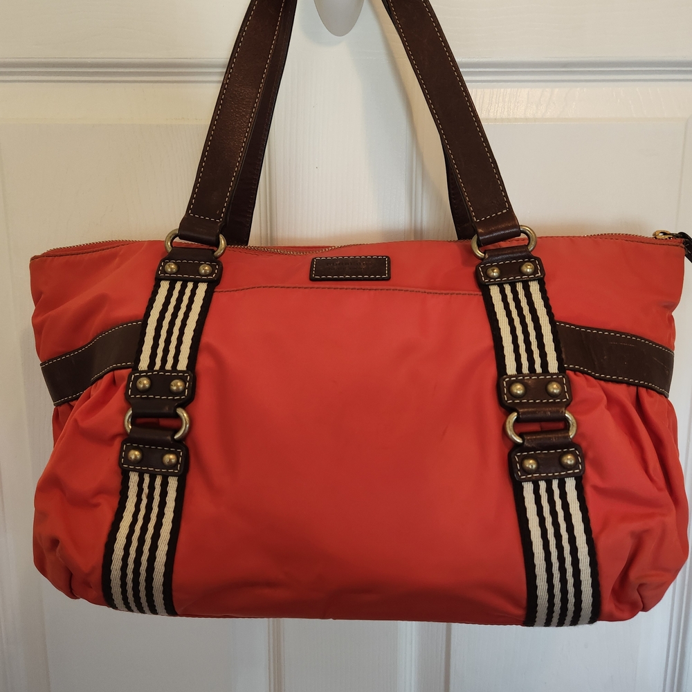 Burberry Blue Label Nylon And Leather Shoulder Bag/Tote